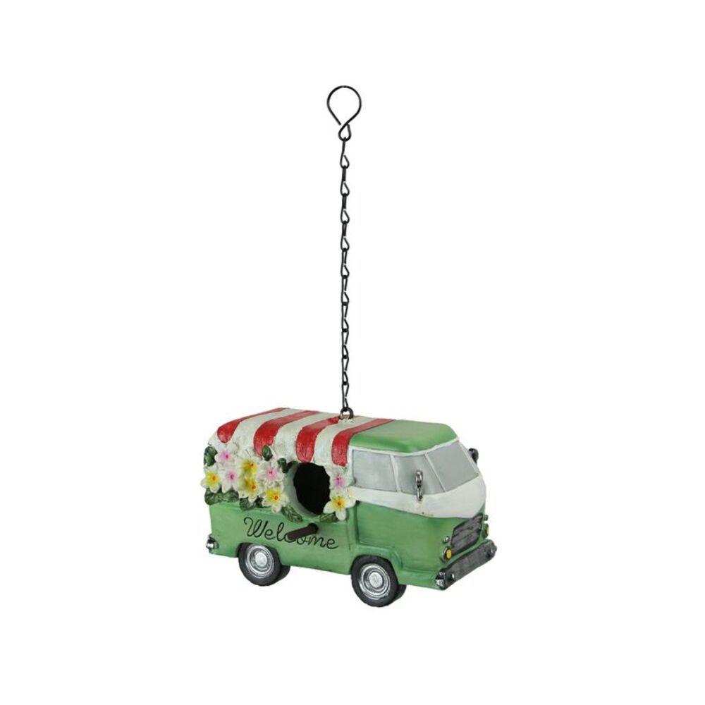 Rustic Country Flower Power Van Birdhouse for Small Birds
